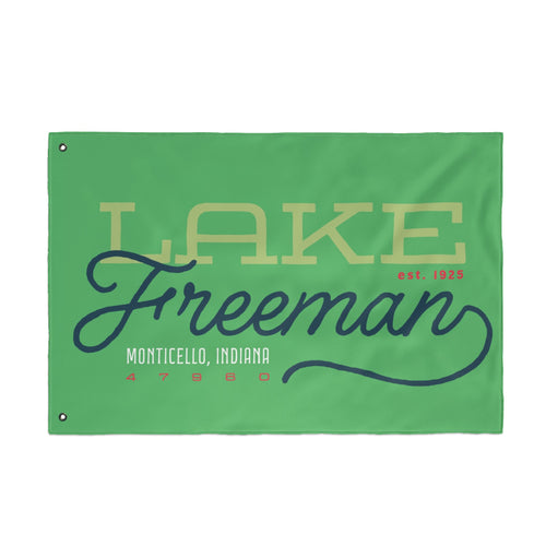 Lake Freeman Double-Sided Flag