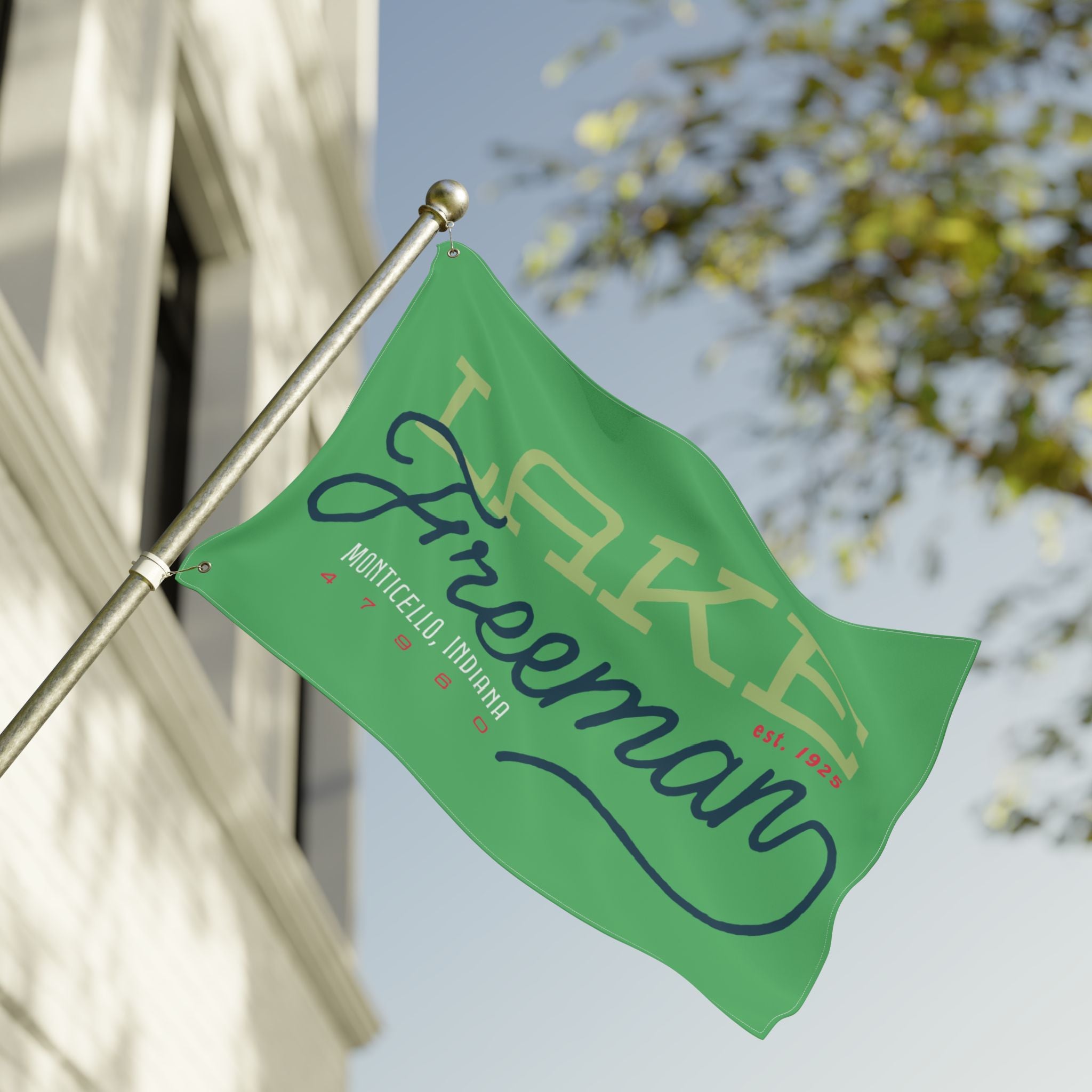 Lake Freeman Double-Sided Flag