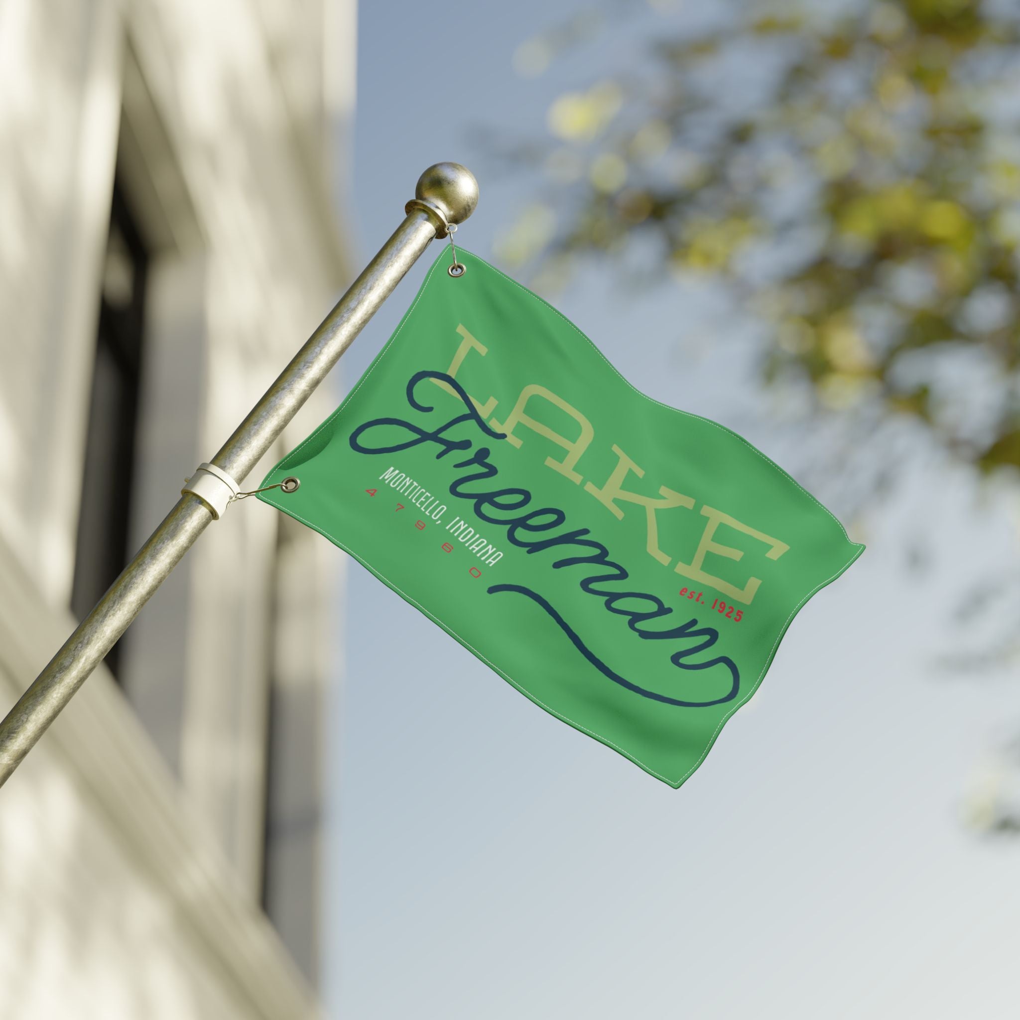 Lake Freeman Double-Sided Flag