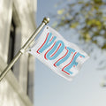 WHITE OUT VOTE Double-Sided Flag