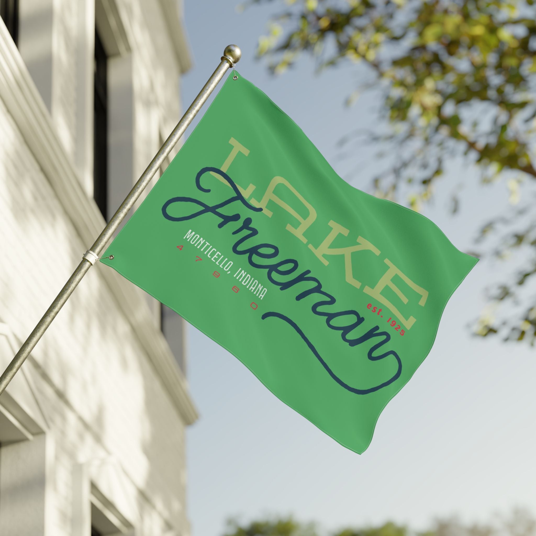 Lake Freeman Double-Sided Flag